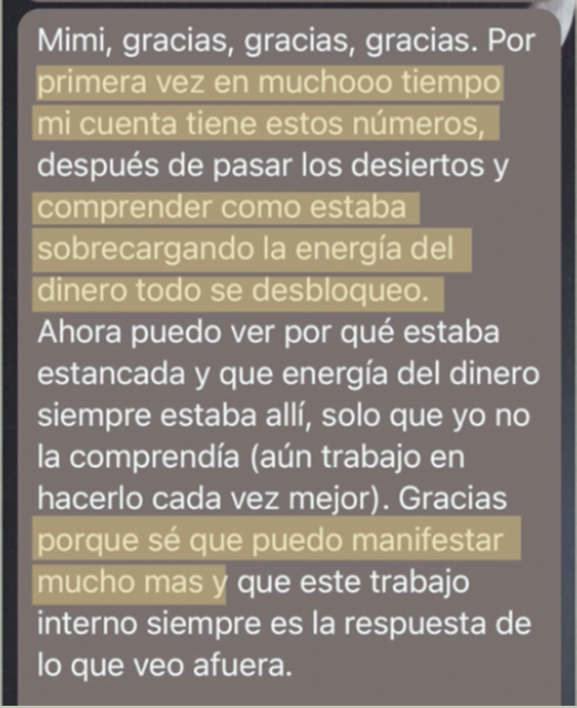 Testimonio: Por primera vez en mucho tiempo mi cuenta tiene estos números, después de comprender cómo estaba sobrecargando la energía del dinero.
